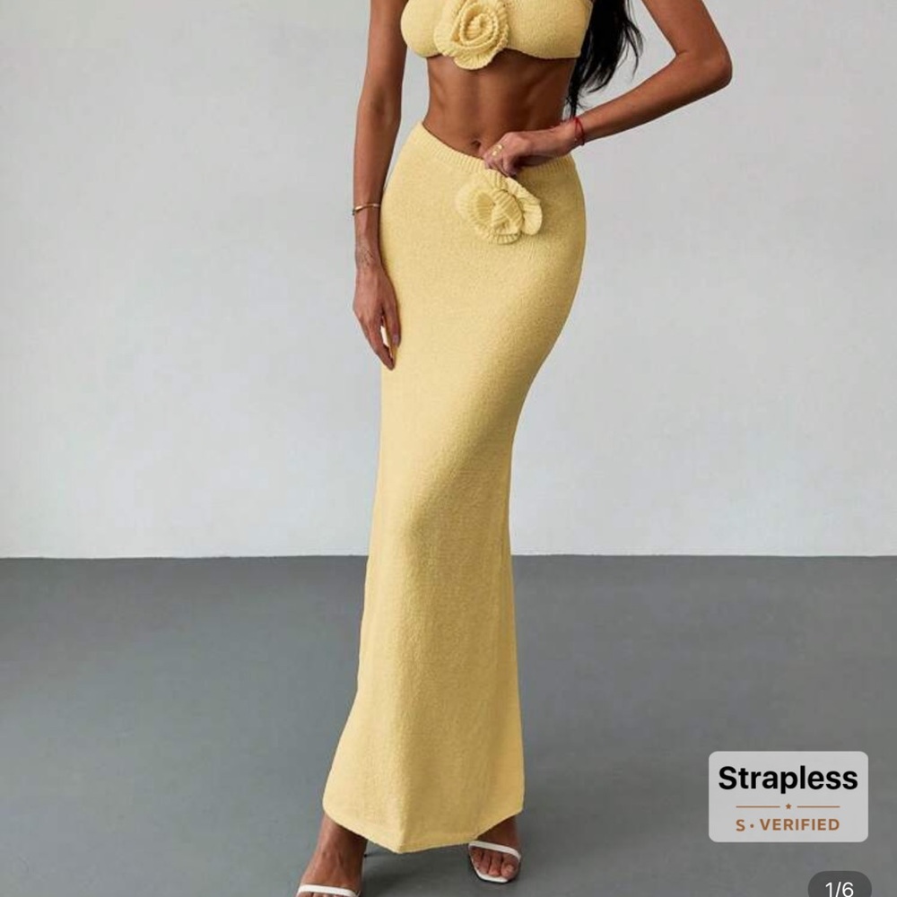 Elegant Yellow Maxi 2 pc